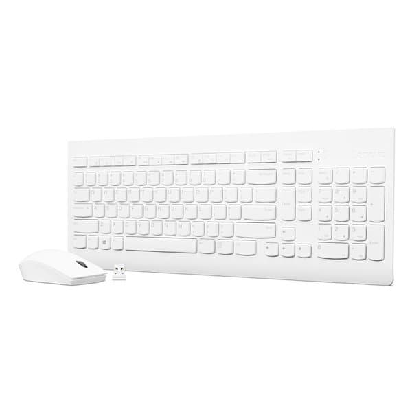 סט אלחוטי לבן 2 שפות  Lenovo 510 Wireless Set Hebrew English