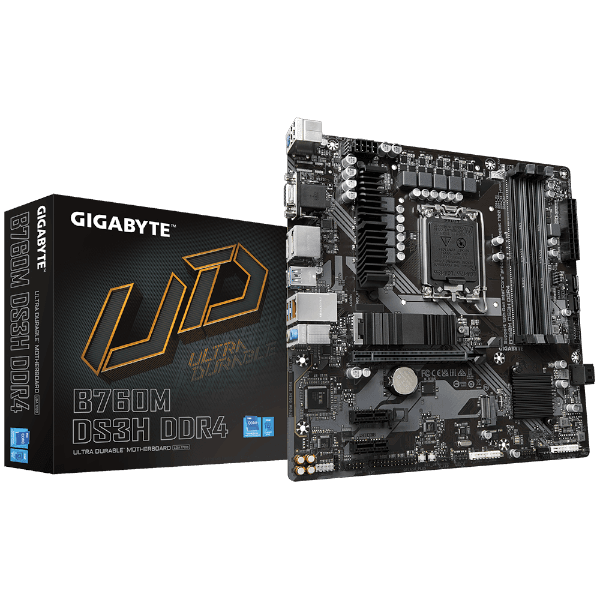 לוח Gigabyte B760M DS3H DDR4 LGA1700 MultiviewX4 Micro-Atx