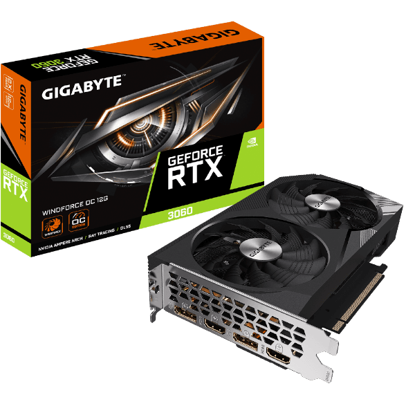 כרטיס מסך OC 12GB Rev 2.0  Gigabyte RTX 3060 Windforce 2