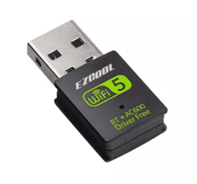 מתאם רשת אלחטית וEZcool 600Mbps Dual Band USB WIFI Adapter -BT+