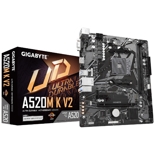 לוח אם Gigabyte AMD A520M K V2 rev 1.1 DDR4 For AM4