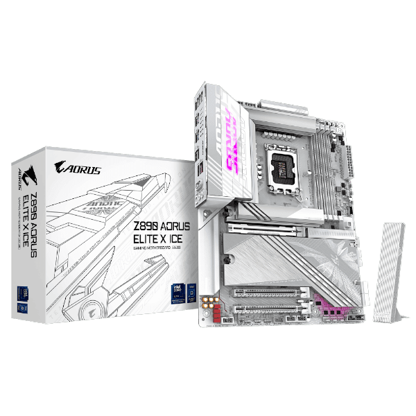 לוח לאינטל דור 15 Gigabyte Z890 AORUS ELITE X ICE ATX LGA1851