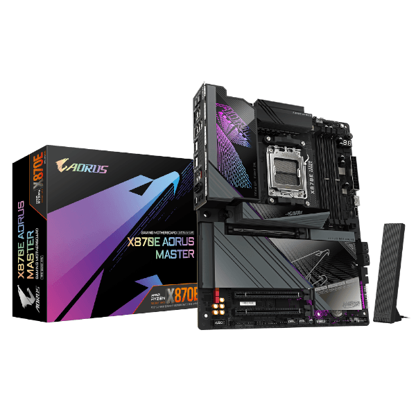 לוח אם GIGABYTE X870E AORUS MASTER WIFI 7 ATX DDR5 AM5 5GBE LAN