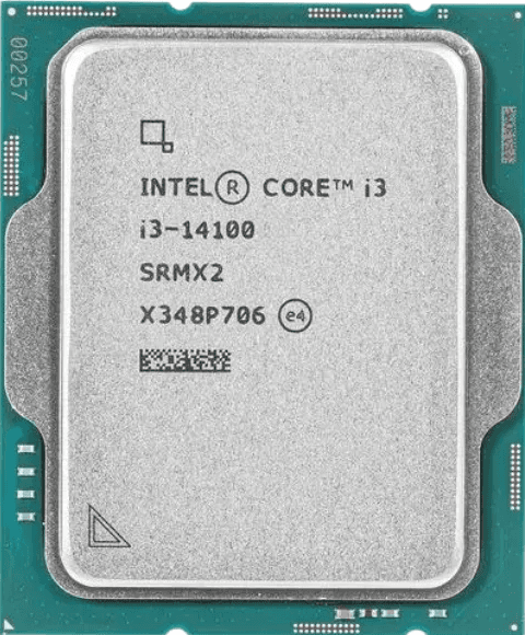 מעבד דור 14 Intel Core I3 14100 Tray no fan up to 4.7GHZ