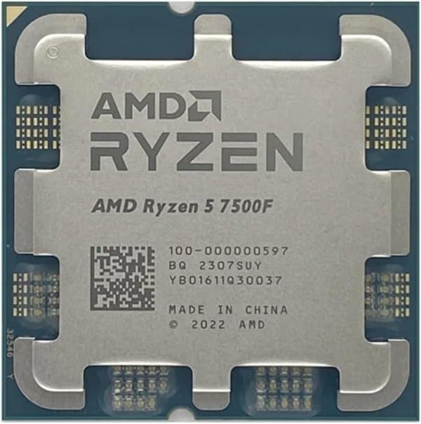 מעבד AMD ZEN 4 R5 7500F Tray No Fan No GPU Up To 5GHZ AM5