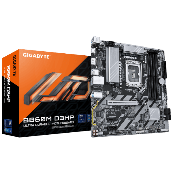 לוח לאינטל דור 15 Gigabyte B860M D3HP Micro-ATX DDR5