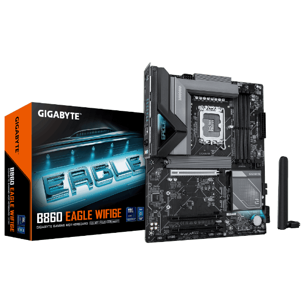 לוח למעבד דור 15 Gigabyte B860 EAGLE WIFI6E ATX 2.5GB LAN