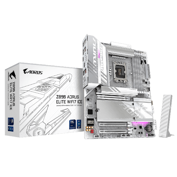 לוח לאינטל דור 15 Gigabyte Z890 AORUS ELITE WIFI7 ICE ATX LGA1851