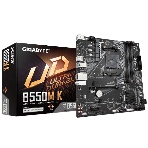 לוח אם Gigabyte B550M K DDR4 for AMD AM4 DP HDMI Micro-Atx