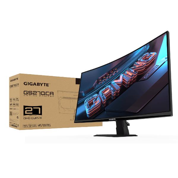 מסך קעור Gigabyte GS27QCA VA 180hz QHD HDR Ready AMD FreeSync