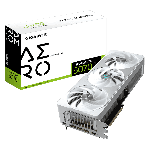 כרטיס מסך GIGABYTE GeForce RTX 5070 Ti AERO OC 16G