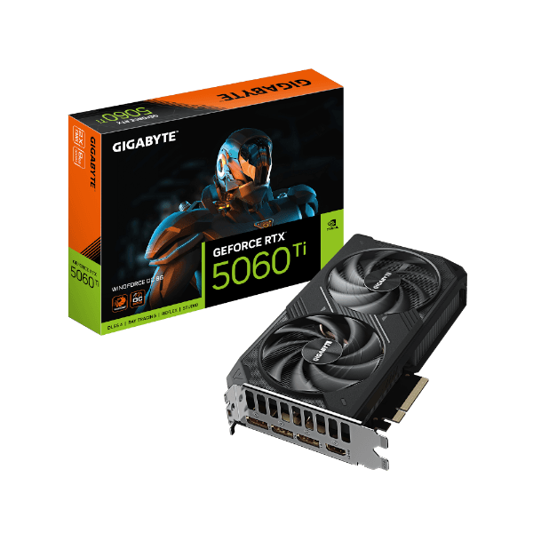 כרטיס מסך Gigabyte RTX 5060 Ti WindForce 2 OC 8GB