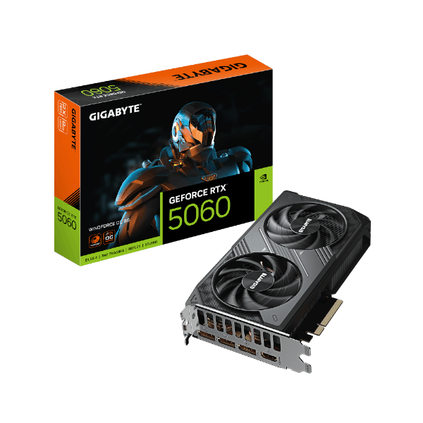 כרטיס מסך Gigabyte GeForce RTX 5060 WindForce 2 OC 8GB