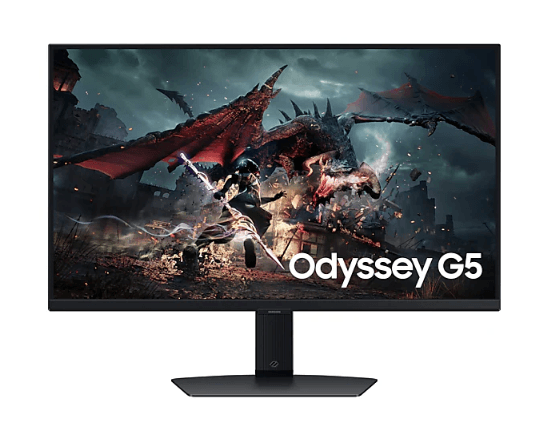 מסך Samsung Odyssey G5 G50D QHD 27 180Hz 1Ms Gaming Monitor Pivot