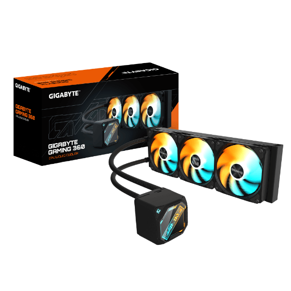קירור נוזלי משולש Gigabyte Gaming 360 3XARGB 120MM Fan Black