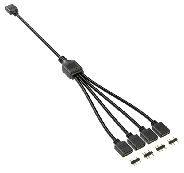 מפצל שחור מ1-ל4 ARGB