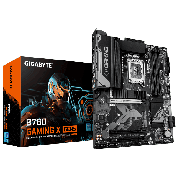 לוח למעבדי אינטל Gigabyte B760 Gaming X Gen5 DDR5 ATX LGA1700