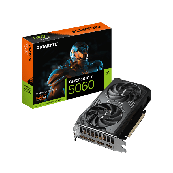 כ. מסך Gigabyte 5060 Windforce2 MAX OC 8GB PCIE-5.0 3XDP 1XHDMI