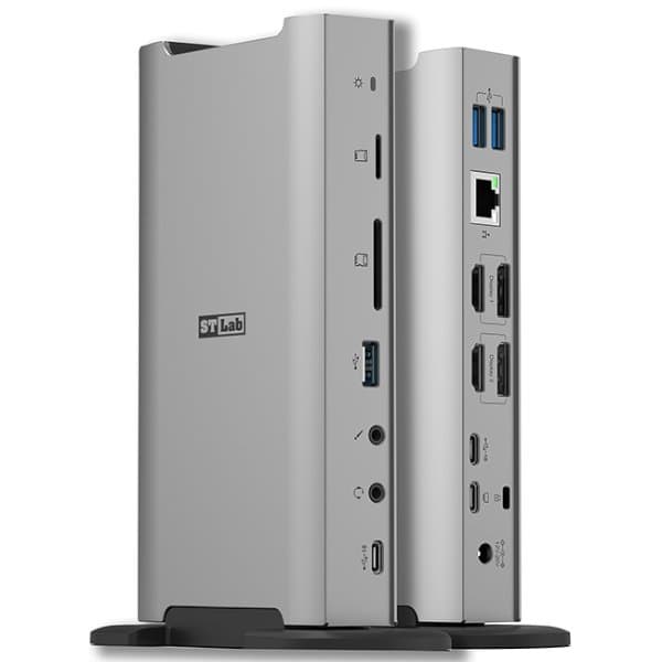 תחנת עגינה ST-LAB U-2630 USB 10G HDMI+DP DUAL 4K 100W DP Type-C