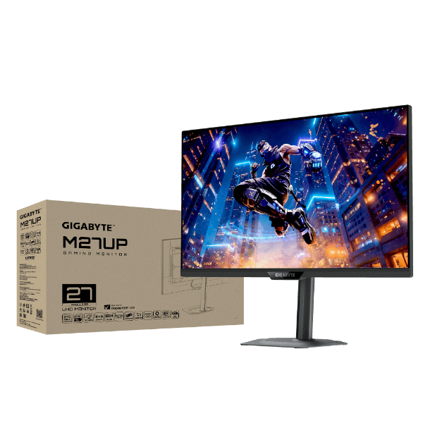 מסך גיימינג Gigabyte M27UP 4K SS IPS 160Hz 1MS HDR USB HUB
