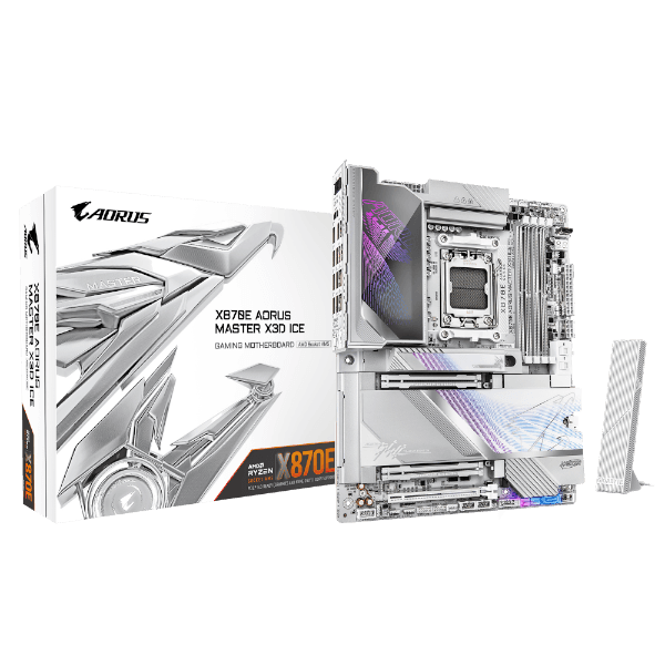 לוח אם GIGABYTE X870E AORUS MASTER X3D ICE WIFI7 ATX BT 10GBE