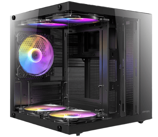 מארז Antec VCX10M ARGB Mini Tower Micro-Atx 5XARGB 120mm Fan