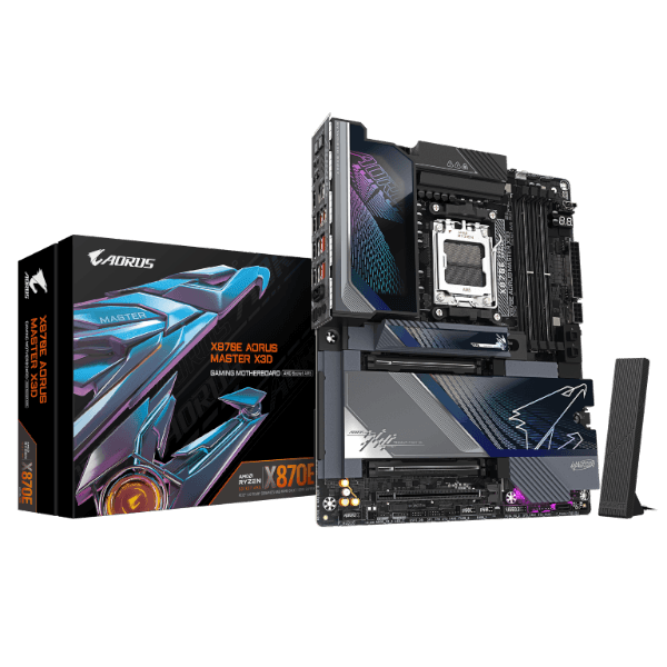 לוח אם Gigabyte X870E A MASTER X X3D 10GB/5GB lan Wifi 7 Usb 4.0