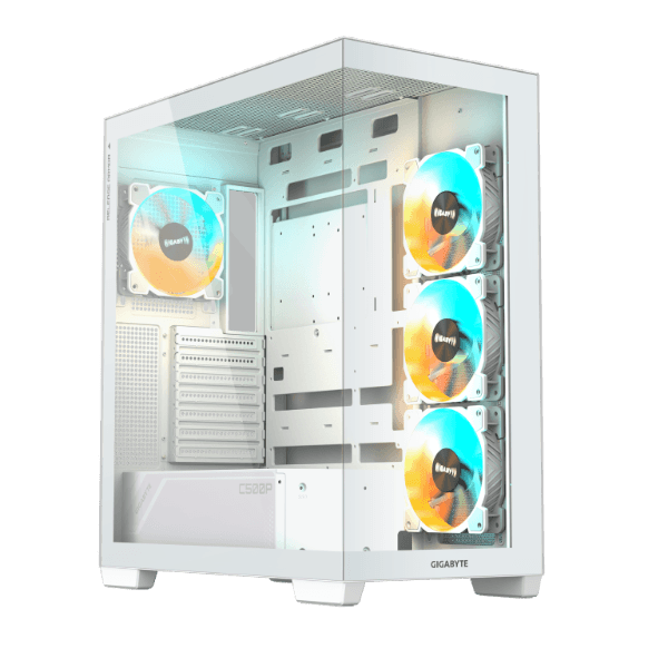 מארז לבן GIGABYTE C500 PANORAMIC STEALTH ICE Mid-Tower ATX