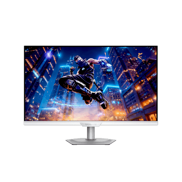 מסך גיימינג לבן Gigabyte M27UP 4K SS IPS 160Hz 1MS HDR USB HUB