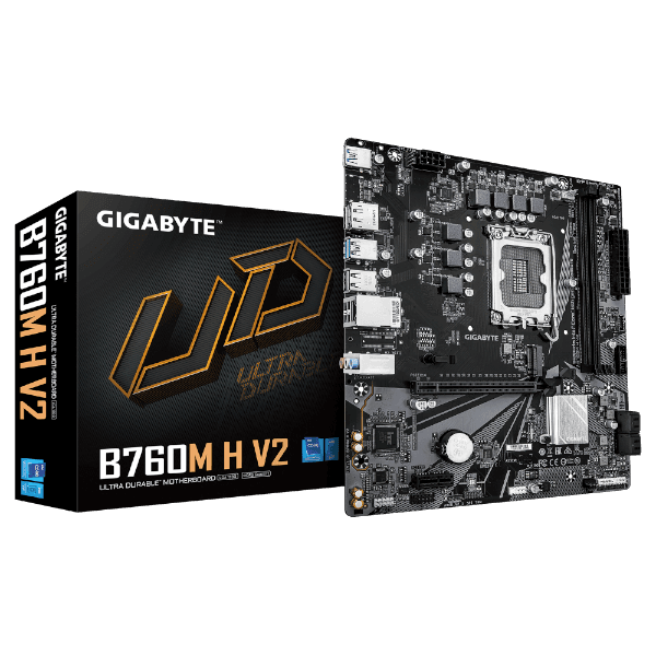 לוח למעבדי אינטל Gigabyte B760M H V2 DDR5 Micro Atx LGA1700