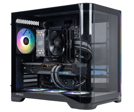 מחשב C5 Curve ARGB 750W B860M WIFI U5-250KF 32GB 1TB NVME RTX5060