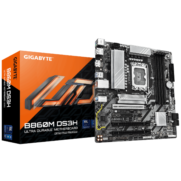 לוח אם GIGABYTE B860M DS3H 2.2 Micro-ATX DDR5 LGA1851 2.5GbE Lan