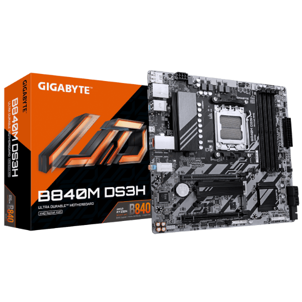 לוח אם Gigabyte B840M DS3H for AMD AM5 DDR5 HDMI DP