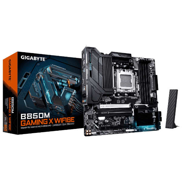 לוח אם GIGABYTE B850M GAMING X WIFI6E 1.1 M-ATX DDR5 AM5 2.5GBE