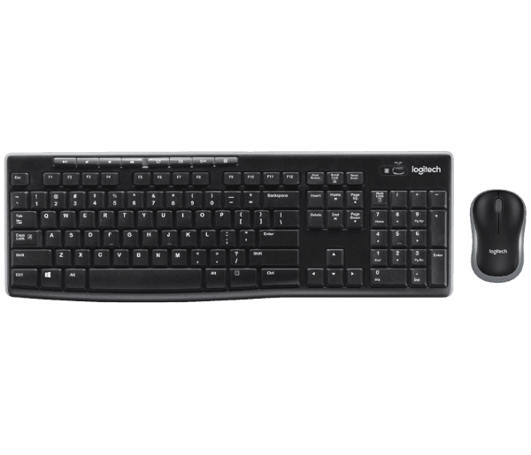 סט מקלדת ועכבר אל חוטי Logitech Wireless Desktop MK270